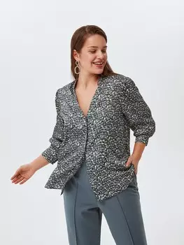 Блуза с принтом из вискозы XL(50)