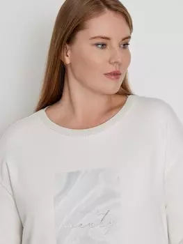 Блуза с принтом L(48)