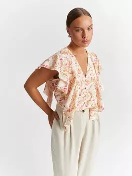 Блуза с ярким принтом M(46)