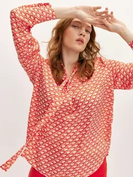 Блуза с воротником аскот LALIS