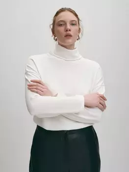 Блуза с высоким воротом L(48)