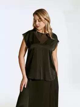 Блуза тонкая атласная LALIS