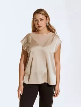 Блуза тонкая атласная M(46)