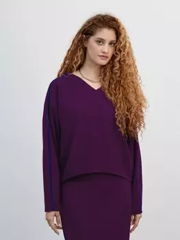 Блуза трикотажная с V-вырезом ELIS