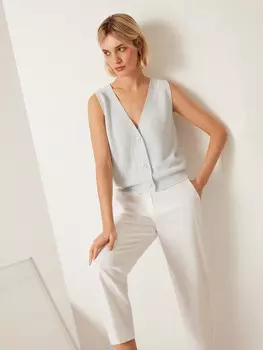 Блуза вязаная без рукавов S(44)