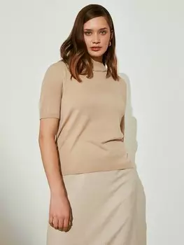 Блуза вязаная бежевая XL(50)