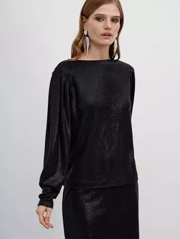 Блузка из блестящего трикотажа ELIS