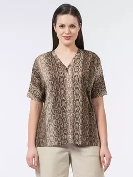 Блузка женская коричневая M(46)