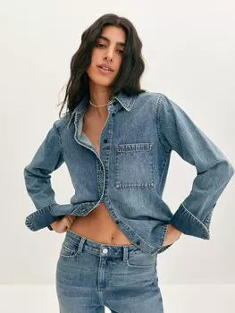 Джинсовая рубашка XS(42)