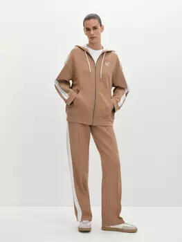 Бомбер с лампасами и вышивкой ELIS