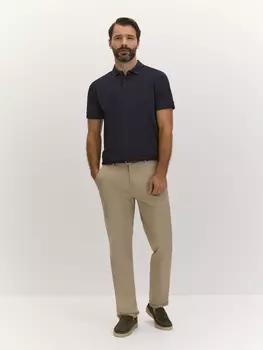 Брюки-чинос силуэта regular из эластичного хлопка S(48)