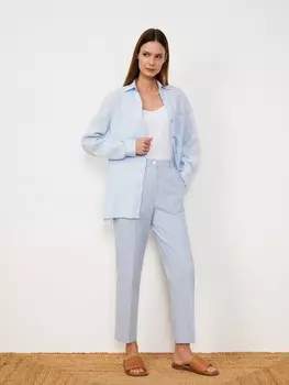 Брюки из хлопка и льна S(44)