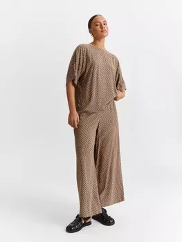 Брюки из вискозы с принтом M(46)