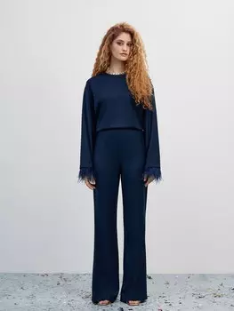 Брюки-клёш из вискозы XS(42)