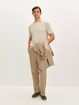 Брюки костюмные из хлопка (58)