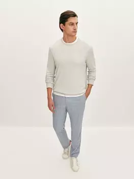 Брюки костюмные в клетку (56)