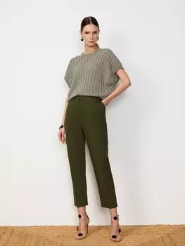 Брюки льняные укороченные (50)