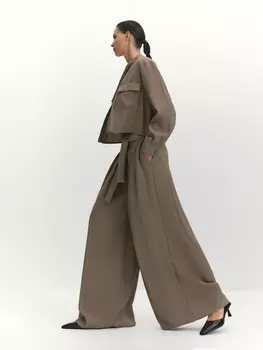 Брюки палаццо акцентной ширины M(46)