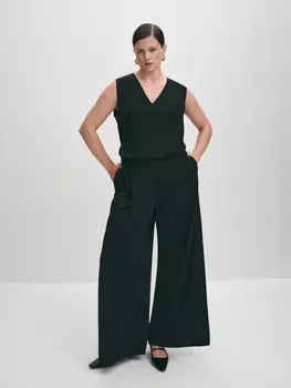 Брюки палаццо с разрезами XL(50)