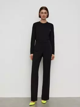 Брюки прямые черные (46)