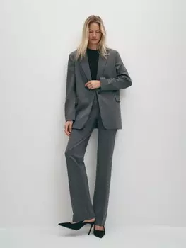 Классические прямые трикотажные брюки XS(42)