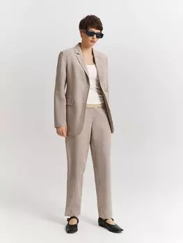 Брюки прямые изо льна XS(42)