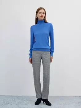 Брюки с принтом клетка виши XS(42)