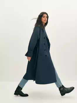 Двубортный тренч XS(42)