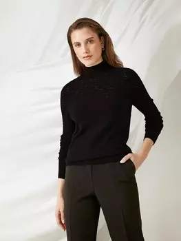 Джемпер ажурной вязки XS(42)