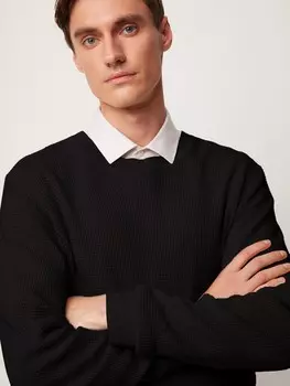 Джемпер фактурной вязки из 100% хлопка M(50)