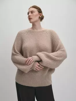 Вязаный джемпер крупной вязки L(48)