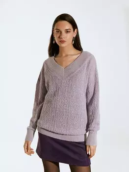 Джемпер из шерсти с V-вырезом XS(42)