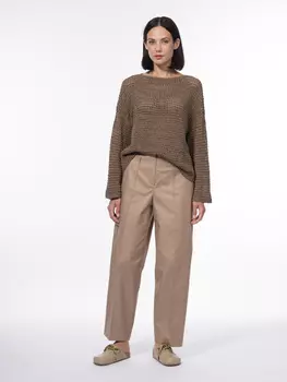 Джемпер из вязаной ажурной сетки XS(42)