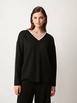 Джемпер с контрастной отделкой M(46)