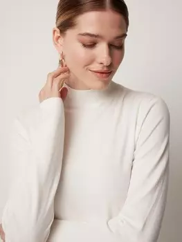 Джемпер с воротником-стойкой XS(42)