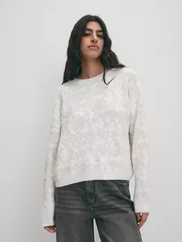 Вязаный джемпер с фантазийным узором XS(42)