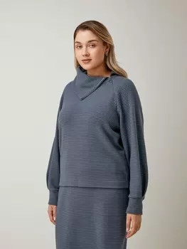 Джемпер трикотажный с воротником на молнии M(46)