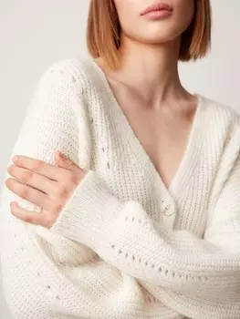 Кардиган укороченный с шерстью (42)