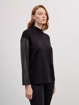 Блуза с рукавами из экокожи LALIS