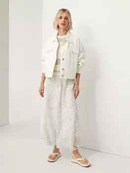 Джинсовка белая хлопковая (44)