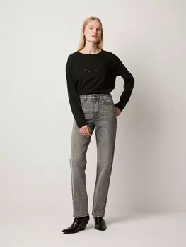 Джинсы прямые серые XS(42)