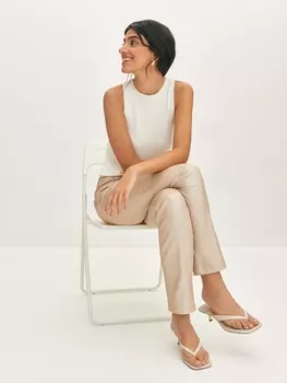 Джинсы с блестящим напылением XS(42)