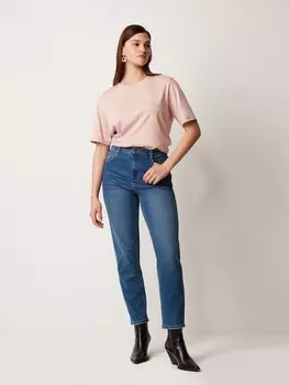 Джинсы с высокой посадкой L(48)