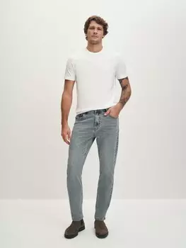 Джинсы 5 карманов полуприлегающего кроя из эластичного хлопкового денима XXL(56)