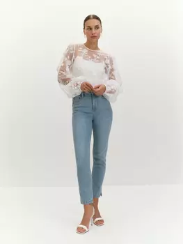 Джинсы slim средней посадки M(46)