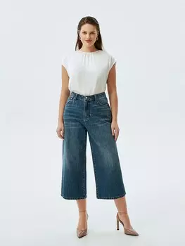 Джинсы укороченные широкие XL(50)