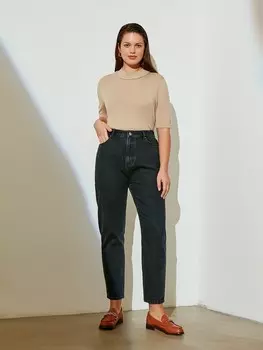 Джинсы укороченные тёмно-синие M(46)