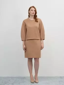 Фактурная юбка из трикотажа M(46)