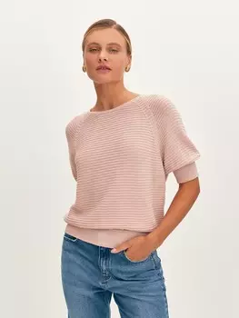 Фактурный джемпер из итальянского хлопка XS(42)