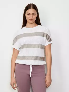 Фактурный джемпер с кулиской L(48)